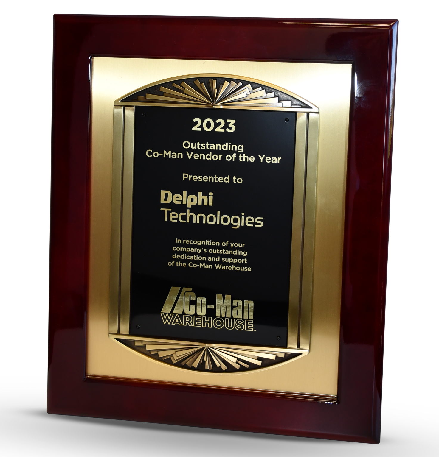 2023 Outstanding Co-Man Vendor of the Year Award Presented to Delphi Technologies
