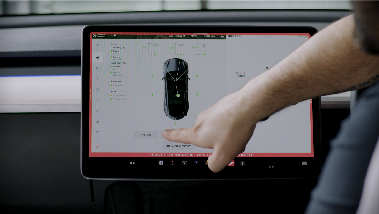 Comment vérifier le pas de la caméra sur une TESLA